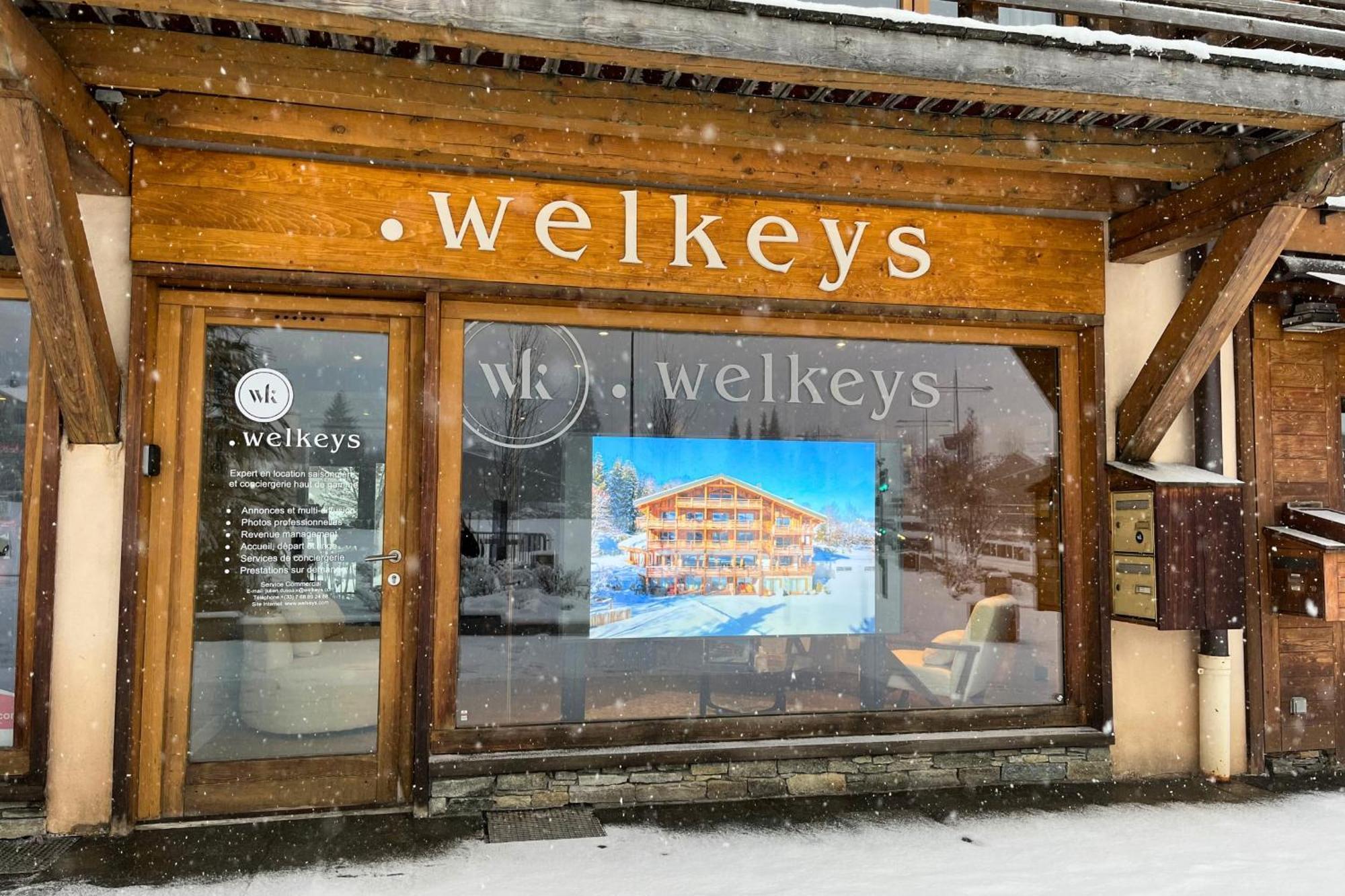Appartement Du Flocon - Welkeys Megeve Bagian luar foto